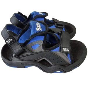 TECH DECK Black & Blue Breaker Velcro Sandals Boy's 12 1/2